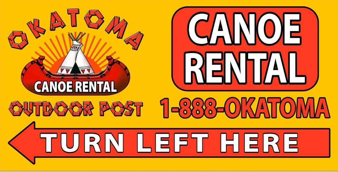 Okatoma Outdoor Post sign