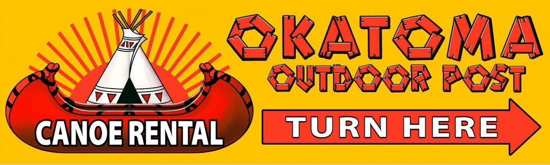 Okatoma Outdoor Post sign